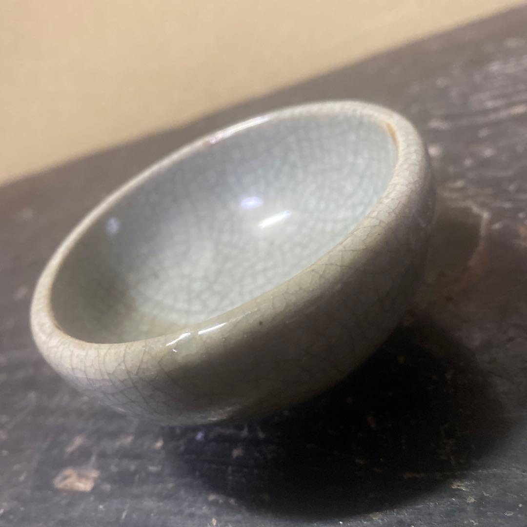 中国古玩ヒビ焼盃　7cm4cm