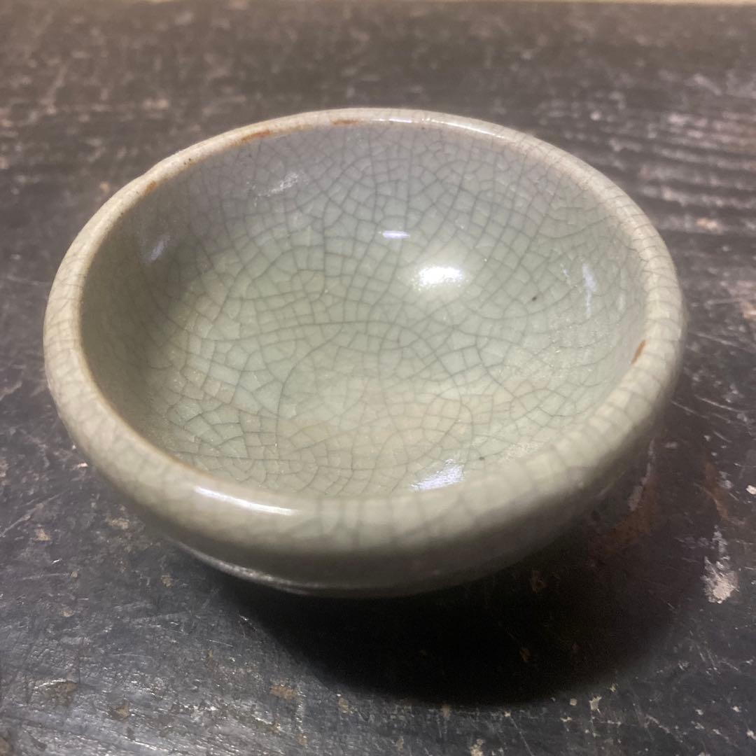 中国古玩ヒビ焼盃　7cm4cm