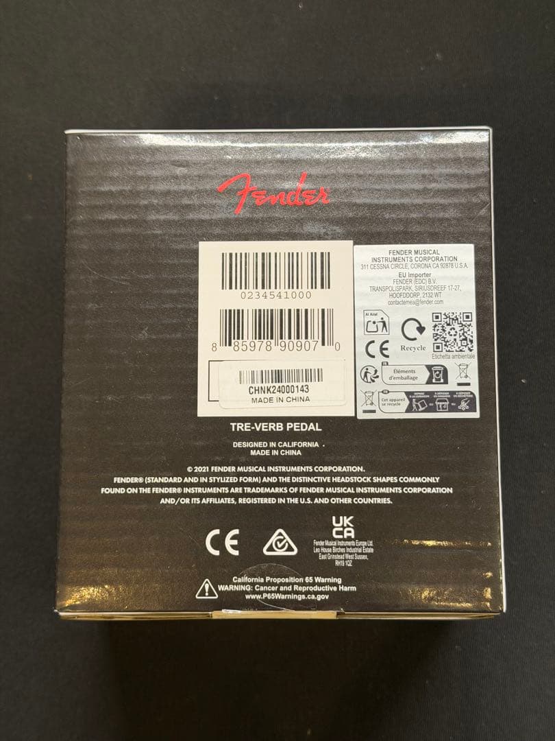 Fender TRE-VERB ギターエフェクター