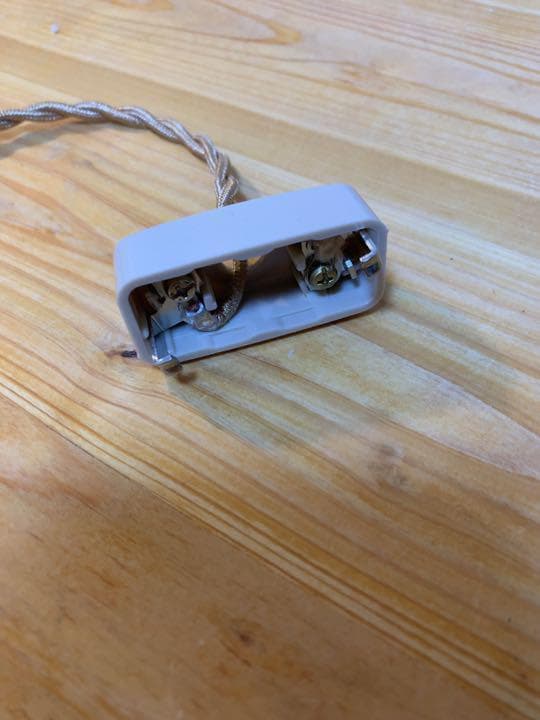 逆さ ペンダントライト おしゃれ照明 ハンドメイド グレー コード 90cm