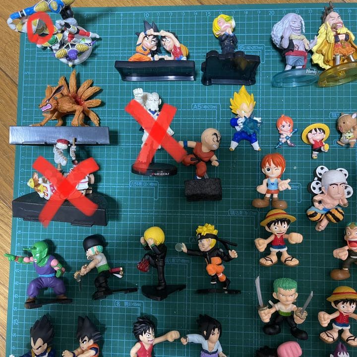 ドラゴンボール&ワンピース& ナルト57種類セット フィギュア
