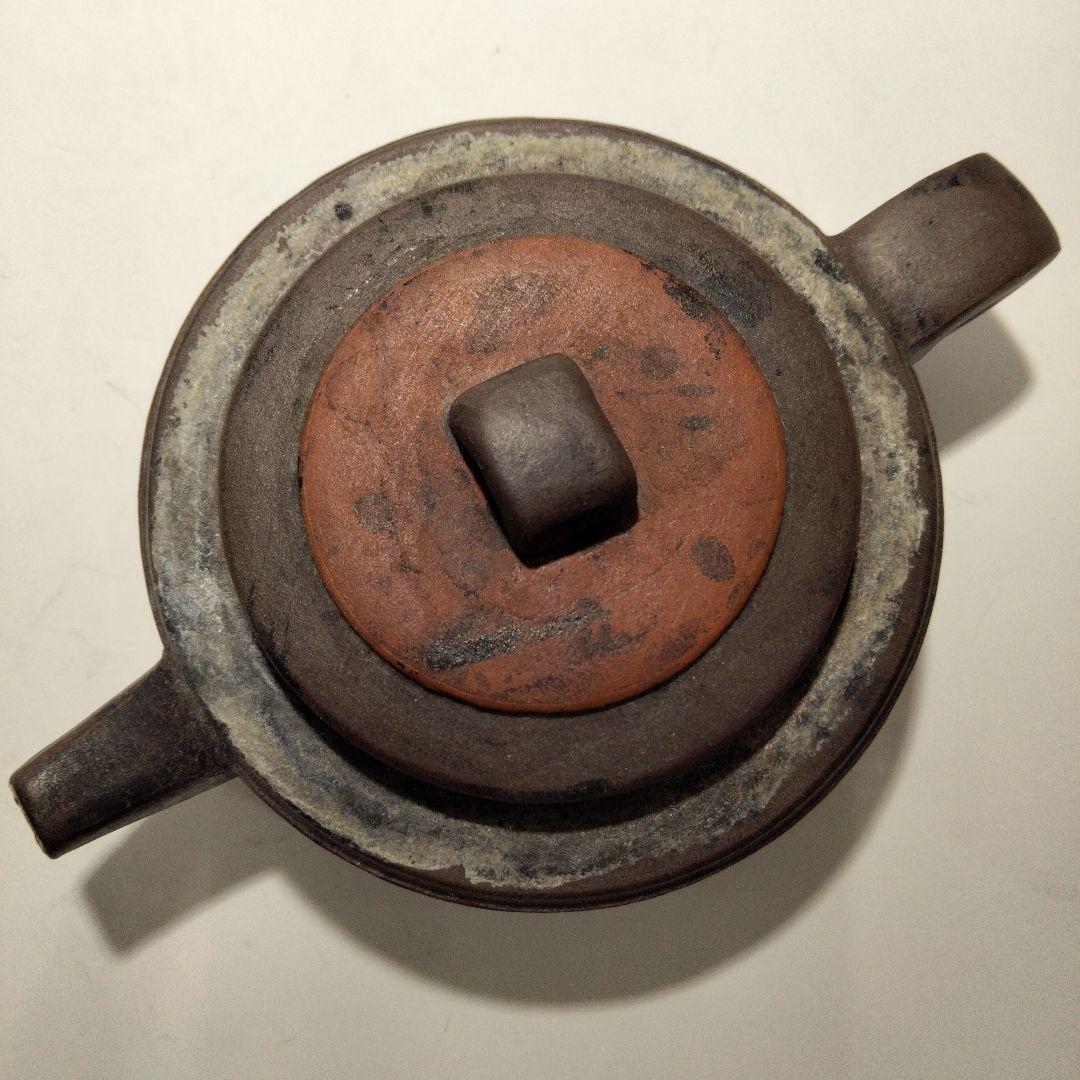 M135-3 清朝期 万豊順記款 (萬豊順記) 平底 紫砂壺