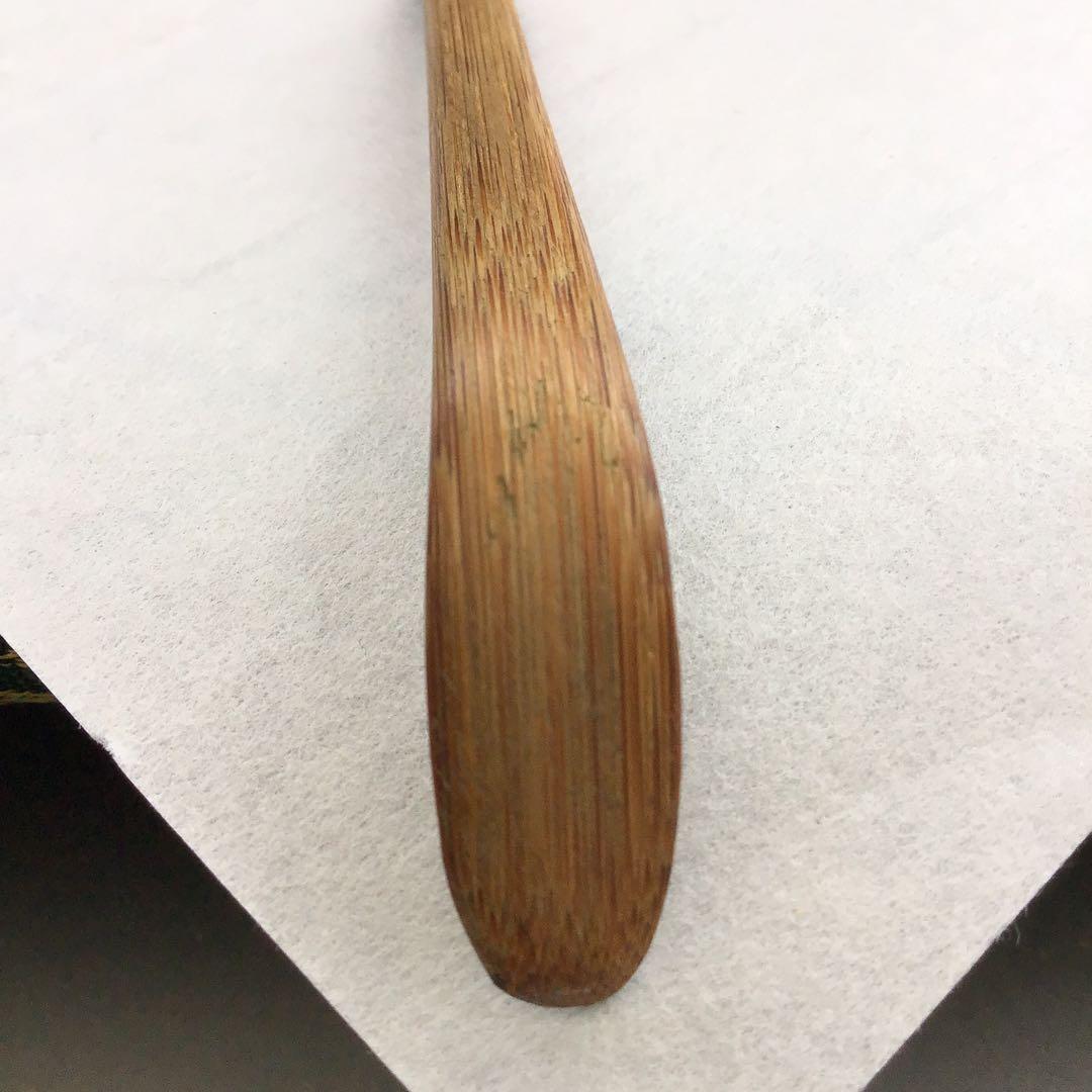 茶道具 茶杓 銘:紅葉狩 井上誠拙作 愚堂和尚書付 共筒 共箱 紙箱