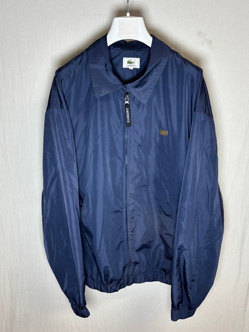 80s〜90s LACOSTE ラコステ ナイロン ジップジャケット ネイビー