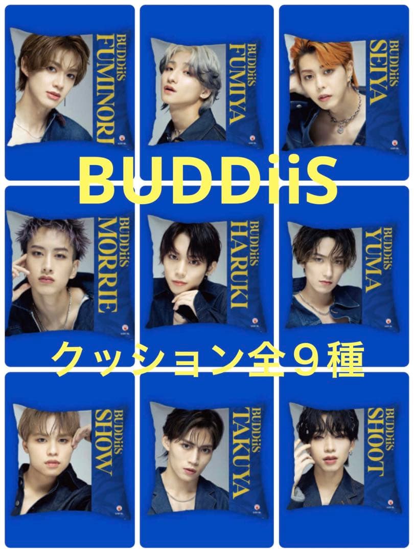 ★BUDDiiS★限定 オリジナルコラボグッズ クッション 全9種コンプセット ☆BUDDiiS☆限定 オリジナルコラボグッズ クッション 全9種コンプセット