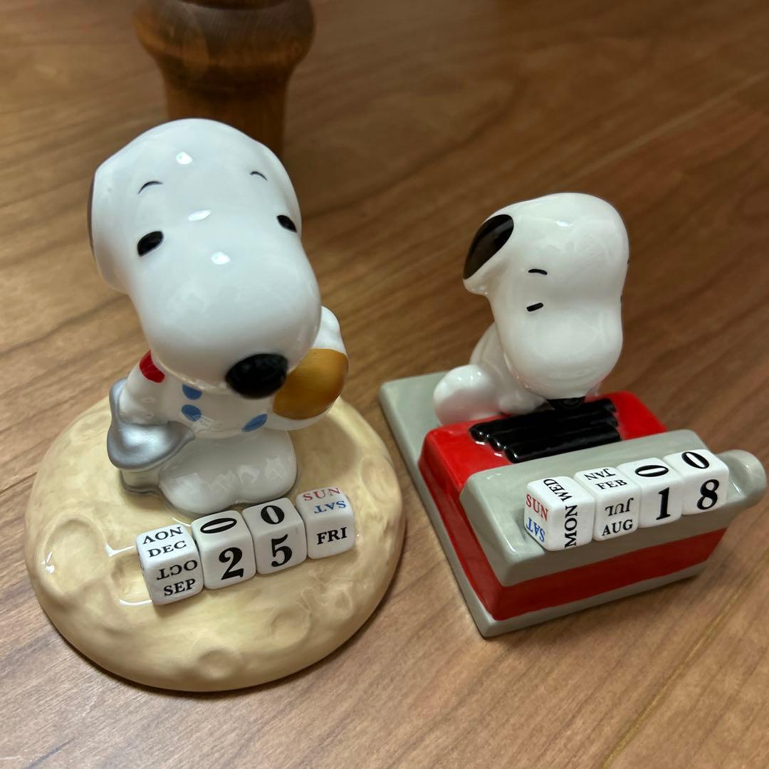 スヌーピー 万年カレンダー2種＆ブロックカレンダー＆フィギュア