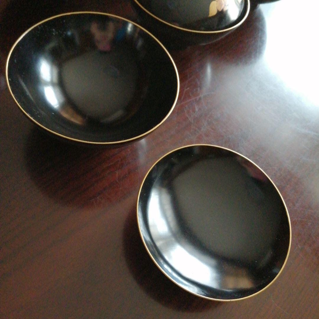 輪島塗　金彩蓋付吸物椀　10客　11.7cm　大正期