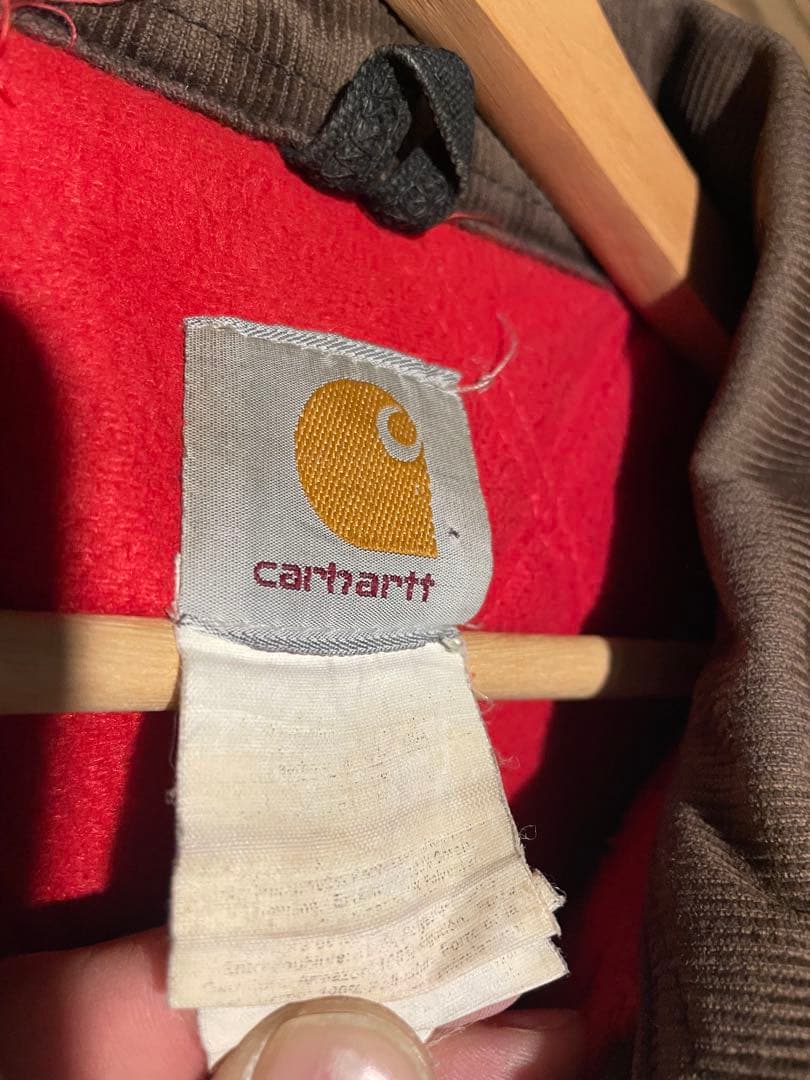 Carhartt ブラックサンタフェジャケット コーデュロイ襟