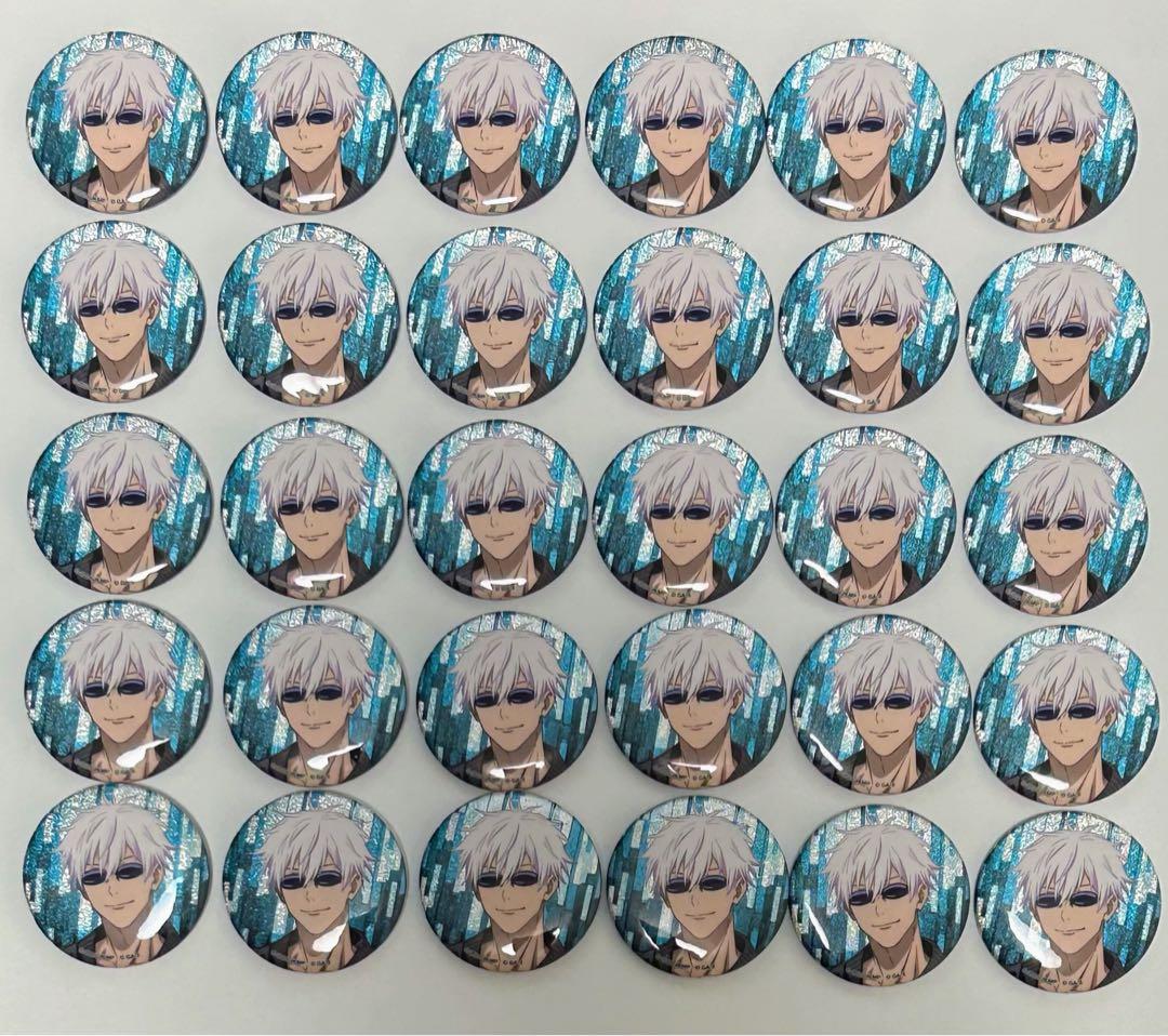 呪術廻戦0 ラメキラカンバッジ 五条悟 30個セット 缶バッジ