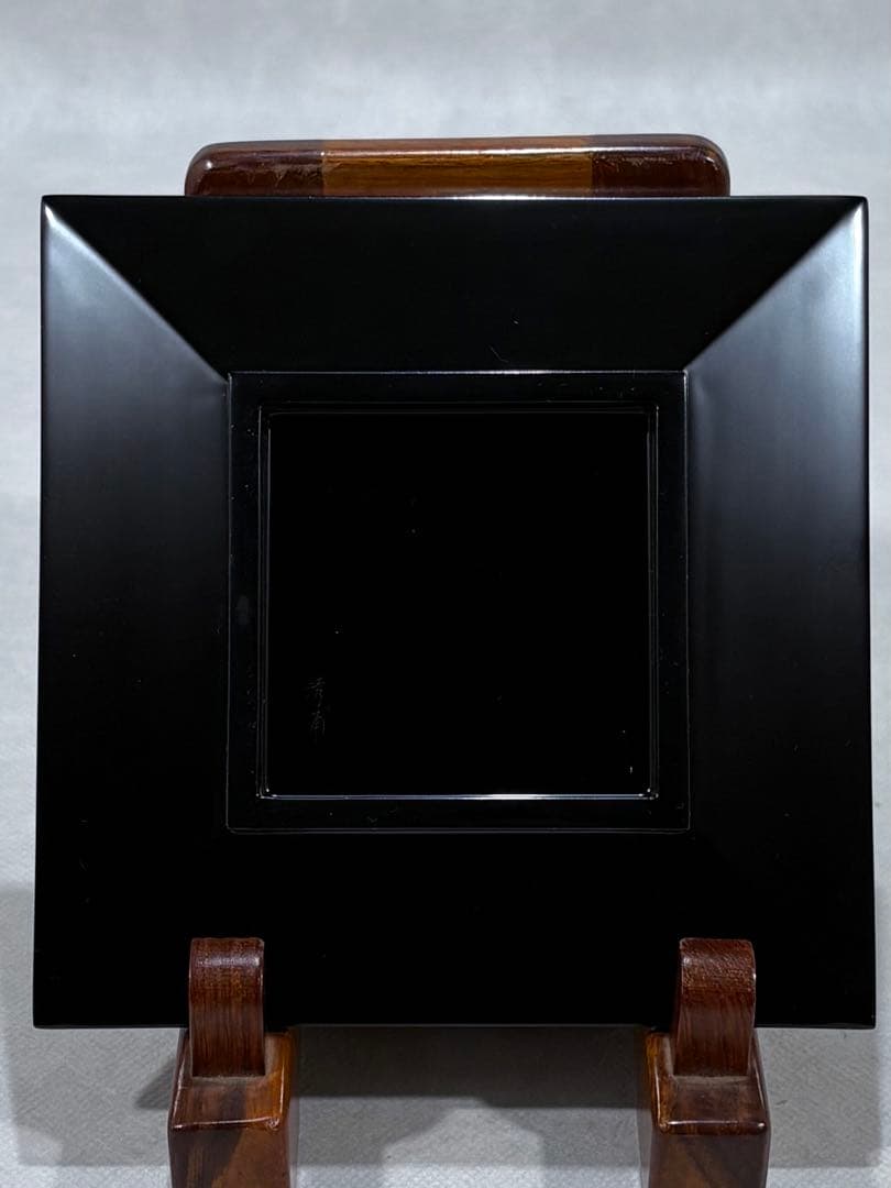 輪島塗　名工 水尻清甫作　星雲沈金　盛器　美品　共箱　茶道　懐石道具　送料込