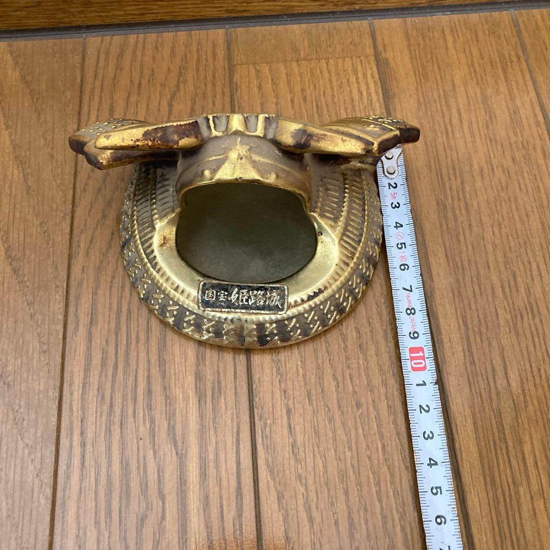 匿名配送 兜 国宝姫路城 アンティーク 置物 カッコいい カブト 当時物