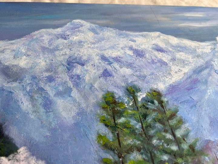 ◇油絵 キャンバス画 F10 MITANI 真作 ◇A-3391