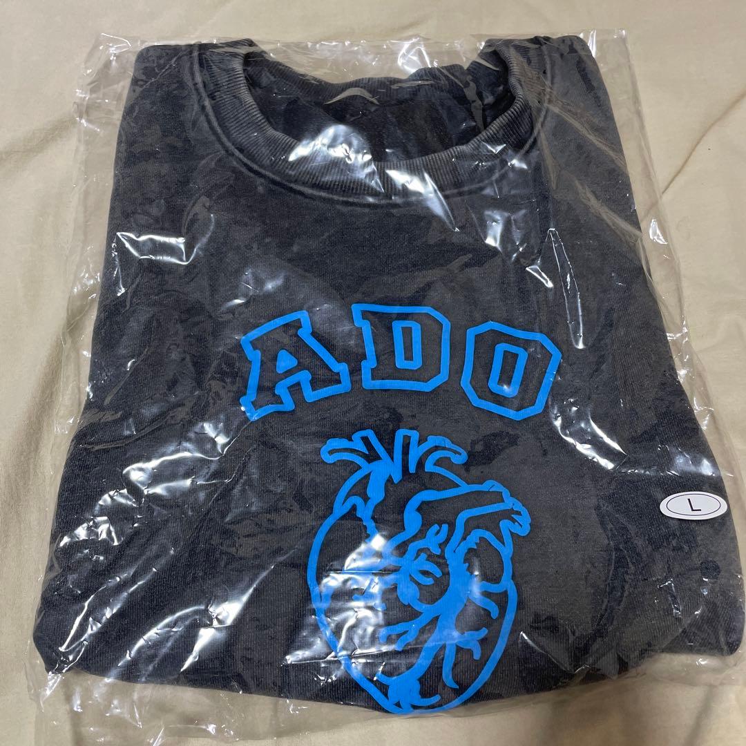 ado 心臓 ファッショナブル「心臓」Tシャツ　-a -d -o 特大　XL