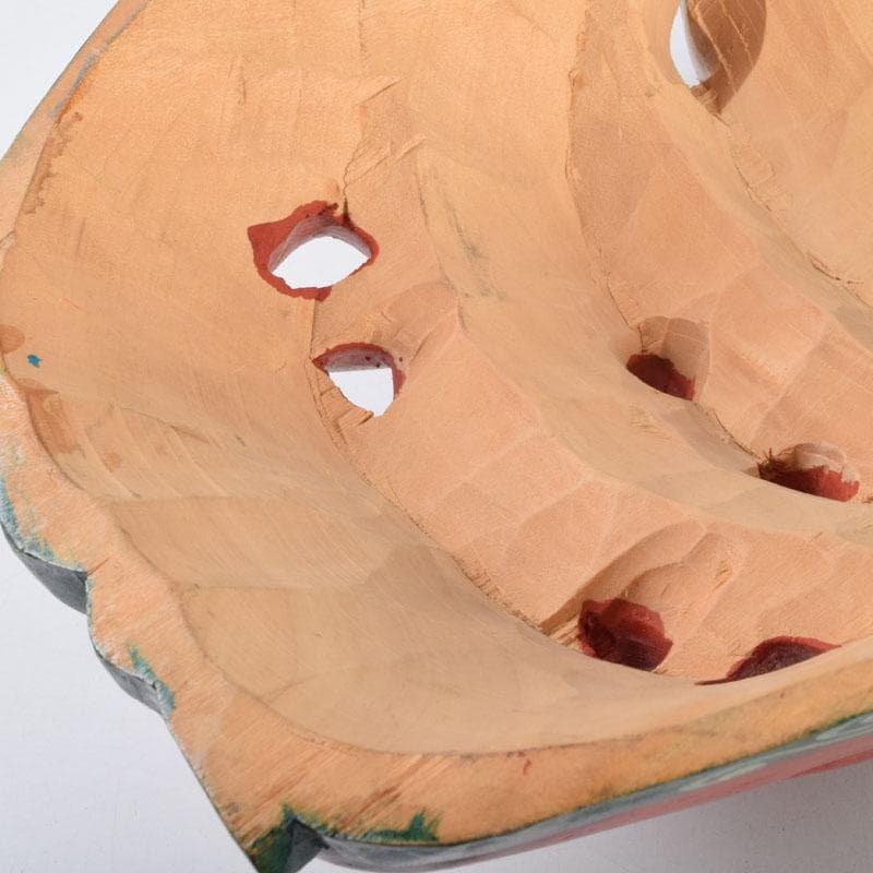 バリ島 インドネシア 彩色木彫 面 壁掛 N 9207A