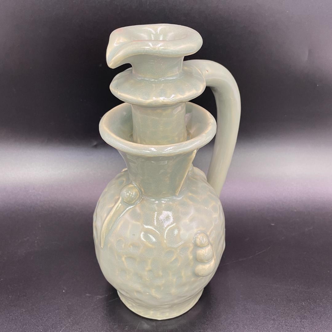 青白磁 陽刻葉紋 水注 影青 水注 注壺 酒注 高さ22.5cm R8SA27 - メルカリ