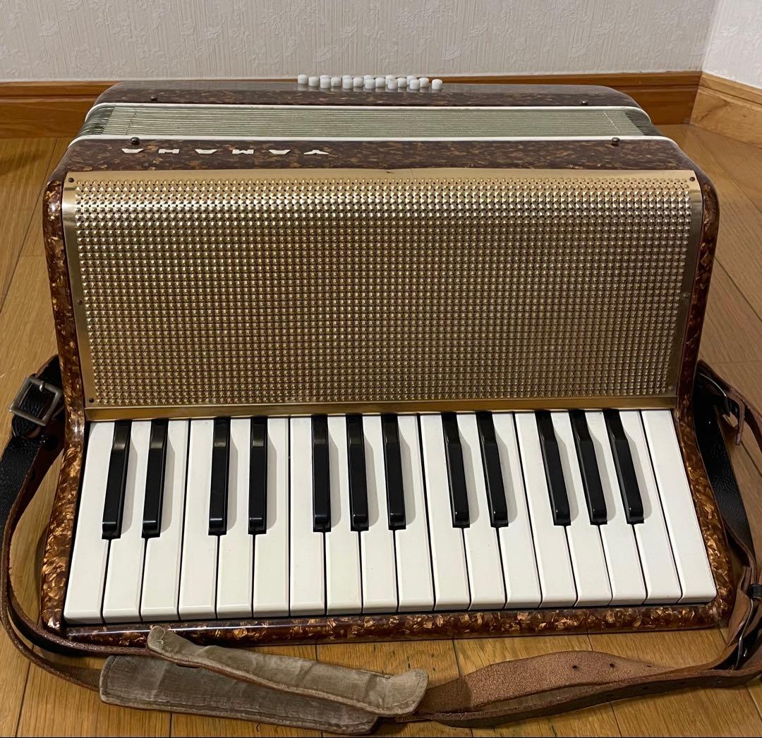 【音出し確認済み】YAMAHA ヤマハ アコーディオン アンティーク ケース付き