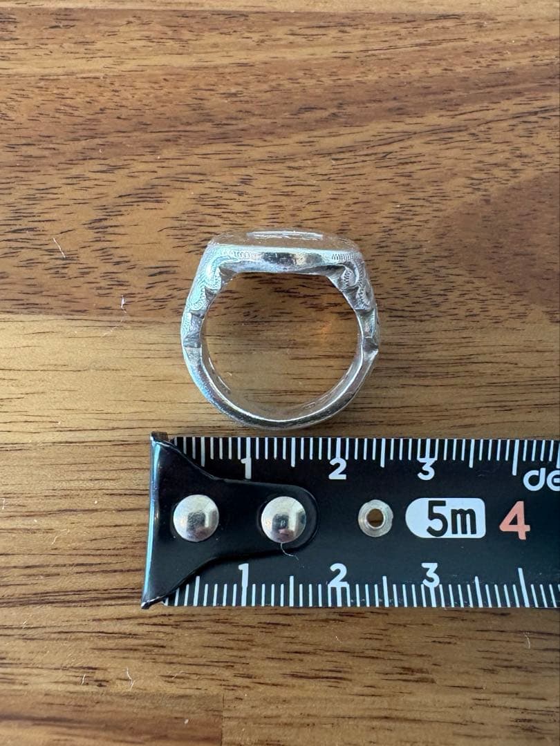 Rust made in England リング　ブラックダイヤ　シルバー925