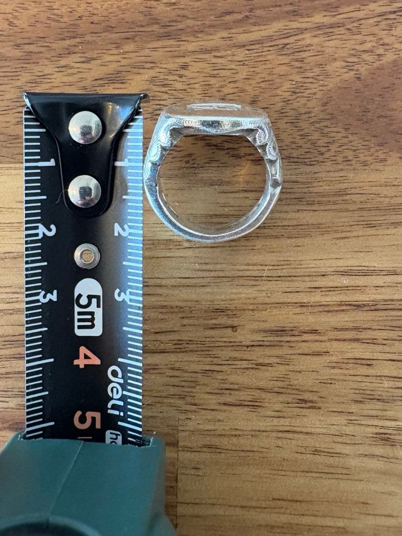 Rust made in England リング　ブラックダイヤ　シルバー925