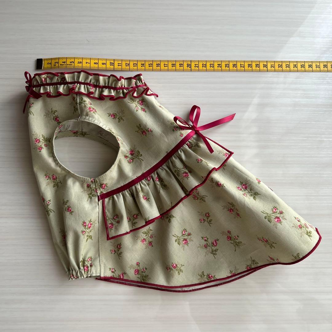 No.527 犬服ハンドメイド バックオープンワンピース - メルカリ