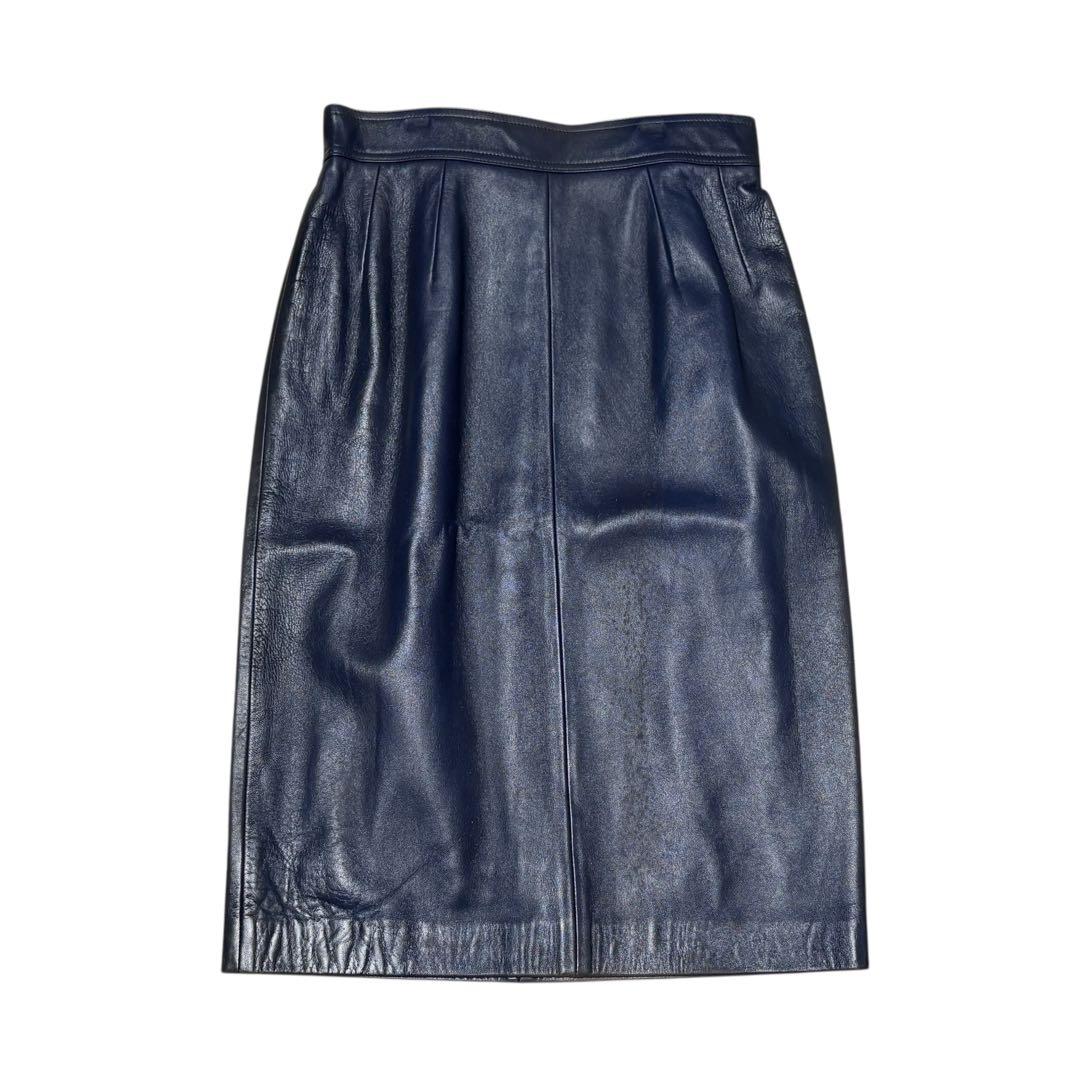 LOEWE ロエベ レザー アナグラム スカート 38