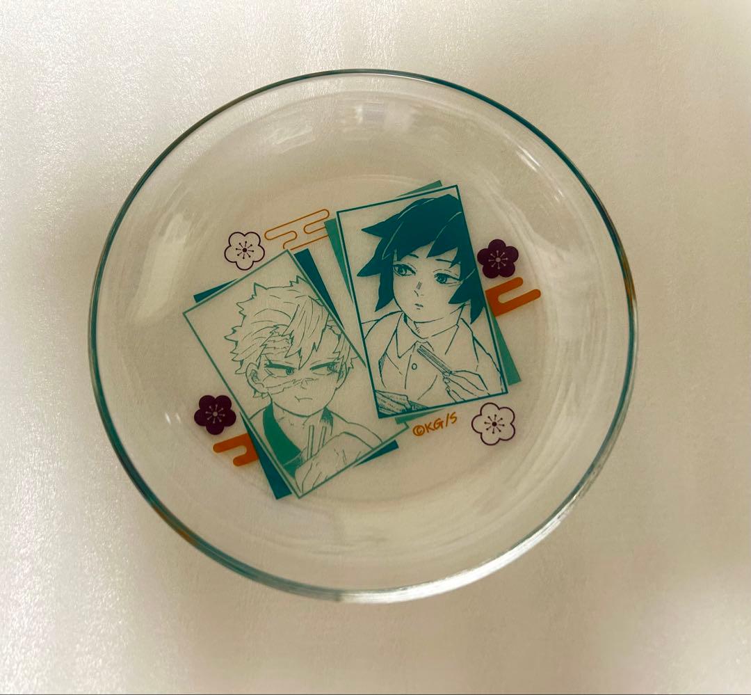 鬼滅の刃 ガラスミニプレート ジャンプショップ 短髪 冨岡義勇 不死川