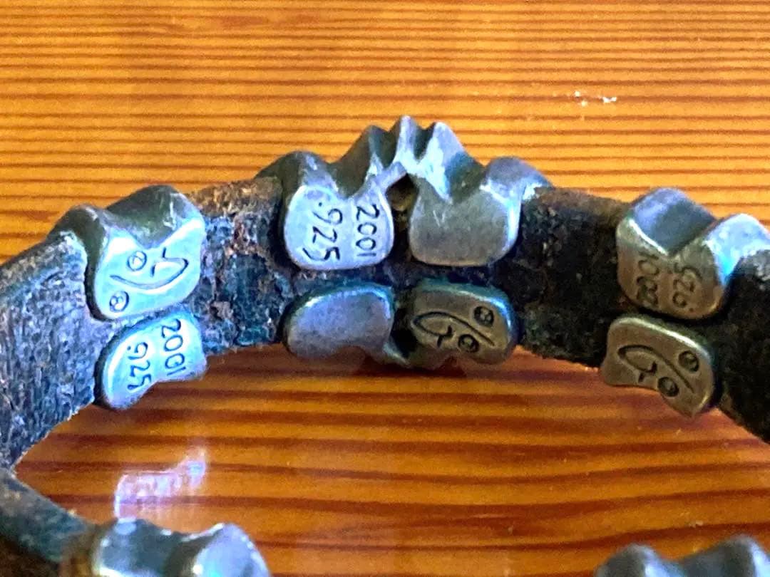 ナグァール nagual ヴィンテージ ムーンストーン レザーブレスレット