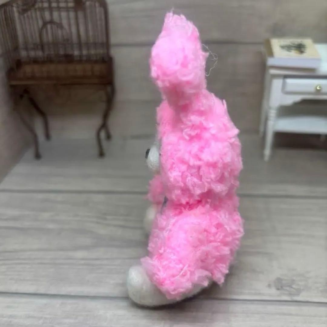 羊毛フェルト☆モコモコピンクうさぎさん - メルカリ