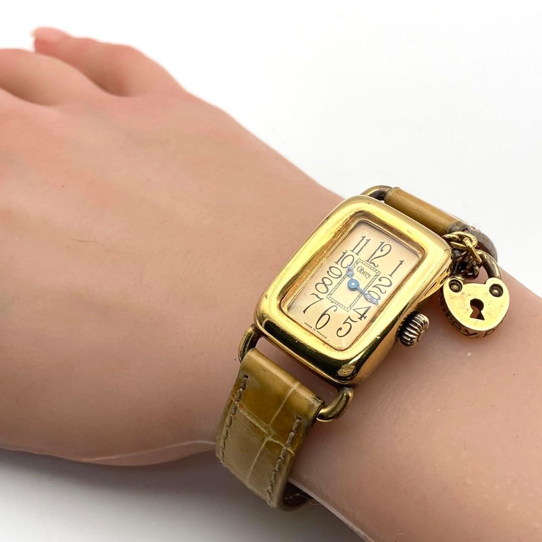 稼働】Obrey SOLID SILVER 腕時計 新品電池 ゴールド - メルカリ