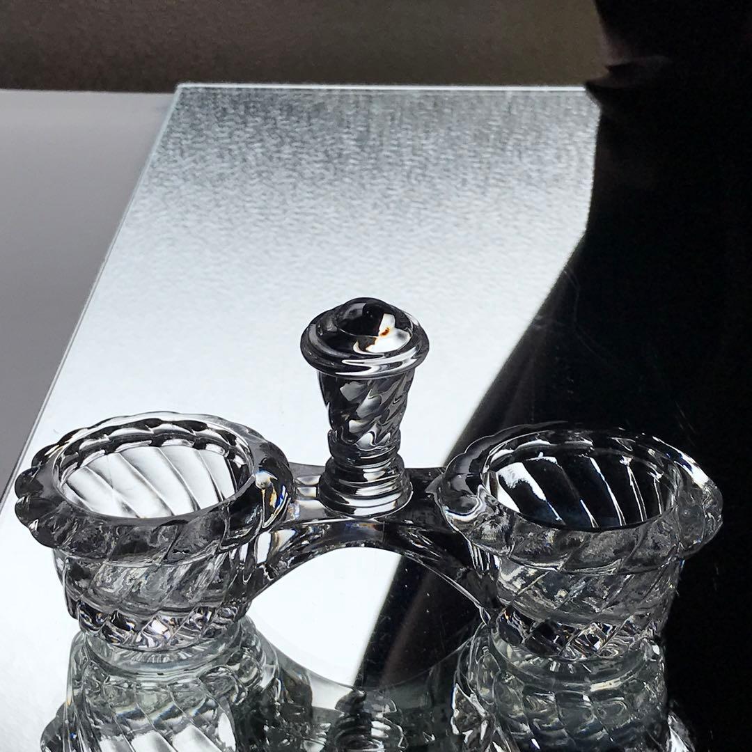 極稀少オールドバカラ Baccaratバンブー Bambou☆塩入れ☆クリスタル