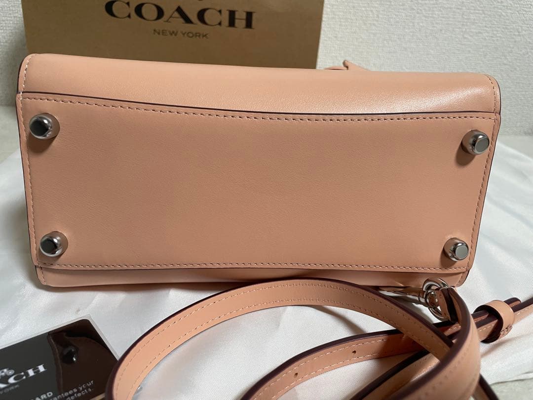 [美品] ❤️COACHアンドレア キャリーオール ピンク ハンドバッグ❤️