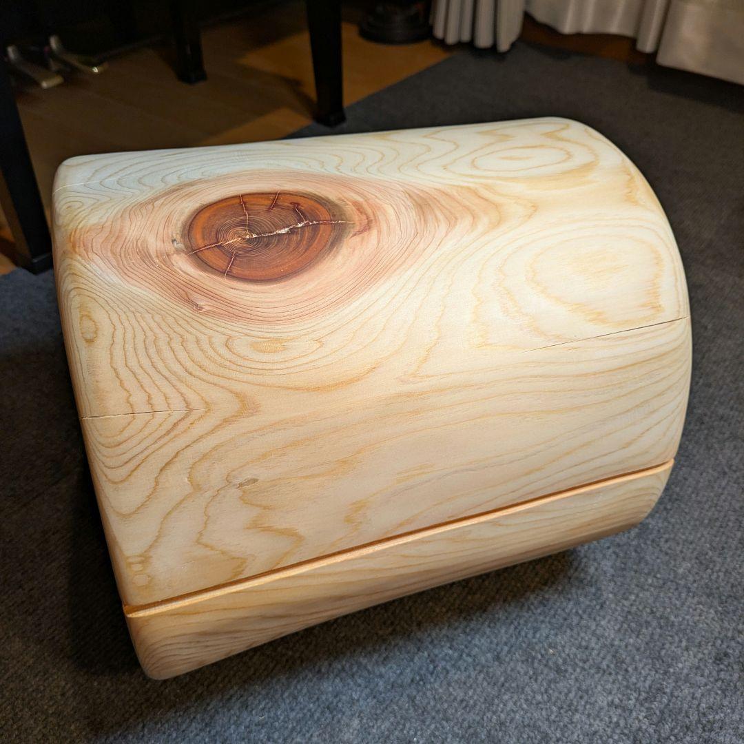 リ　檜　丸太　椅子　スツール　テーブル　高さ約30㎝