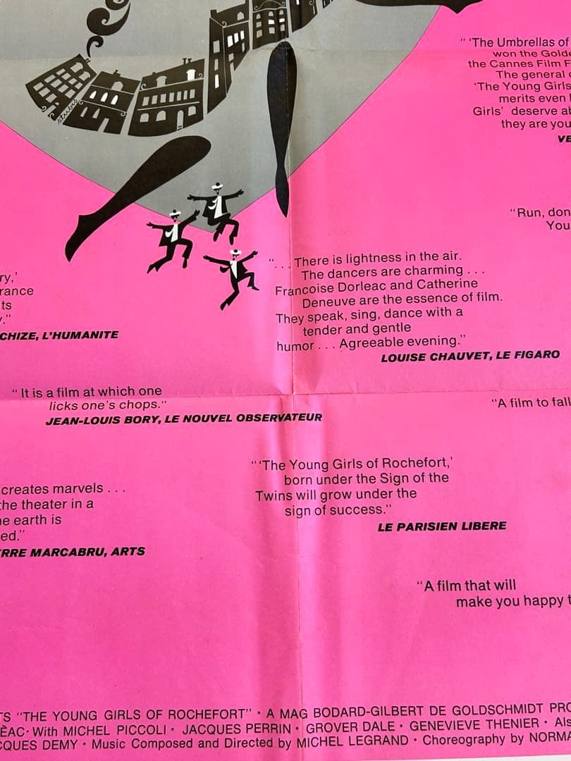 「ロシュフォールの恋人たち」アメリカ版レアデザイン！ ヴィンテージ映画ポスター