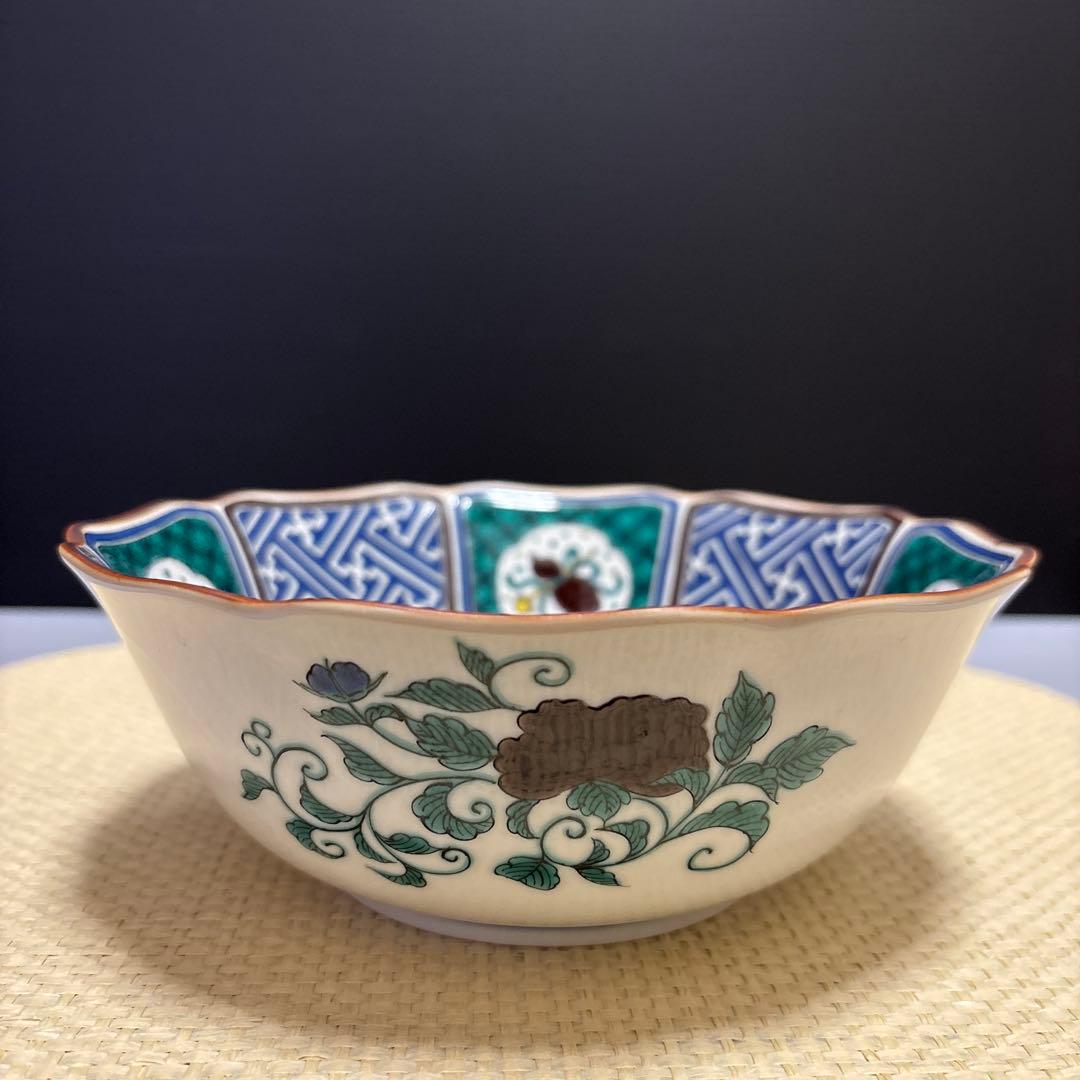 九谷焼 青郊窯 九谷青郊 深鉢 鉢 菓子鉢 盛り鉢 染付C - メルカリ