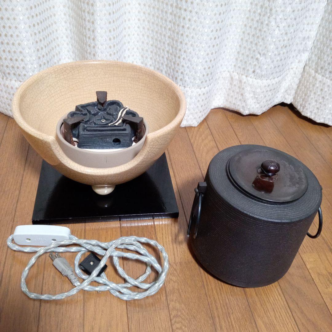 風炉型電熱器茶道具セット