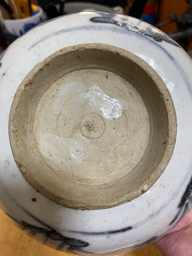 染付 大碗 明代 唐物 花鳥