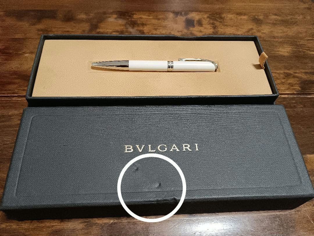 ブルガリ ミニ ボールペン シルバー 925 ホワイト 箱 保証書付の通販は