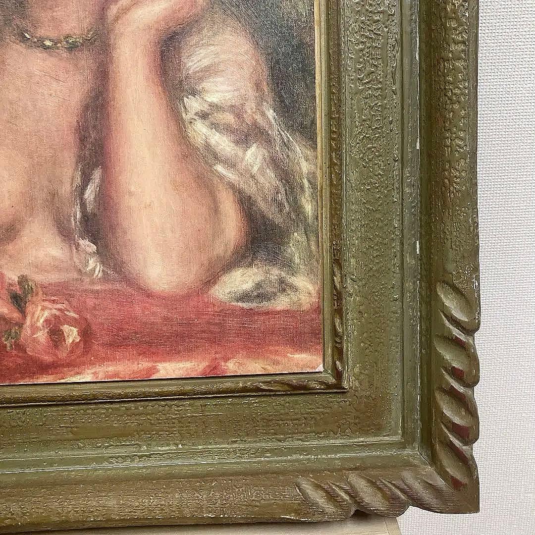 ルノワール バラを持つガブリエル 1911年 複製画 額付き - メルカリ