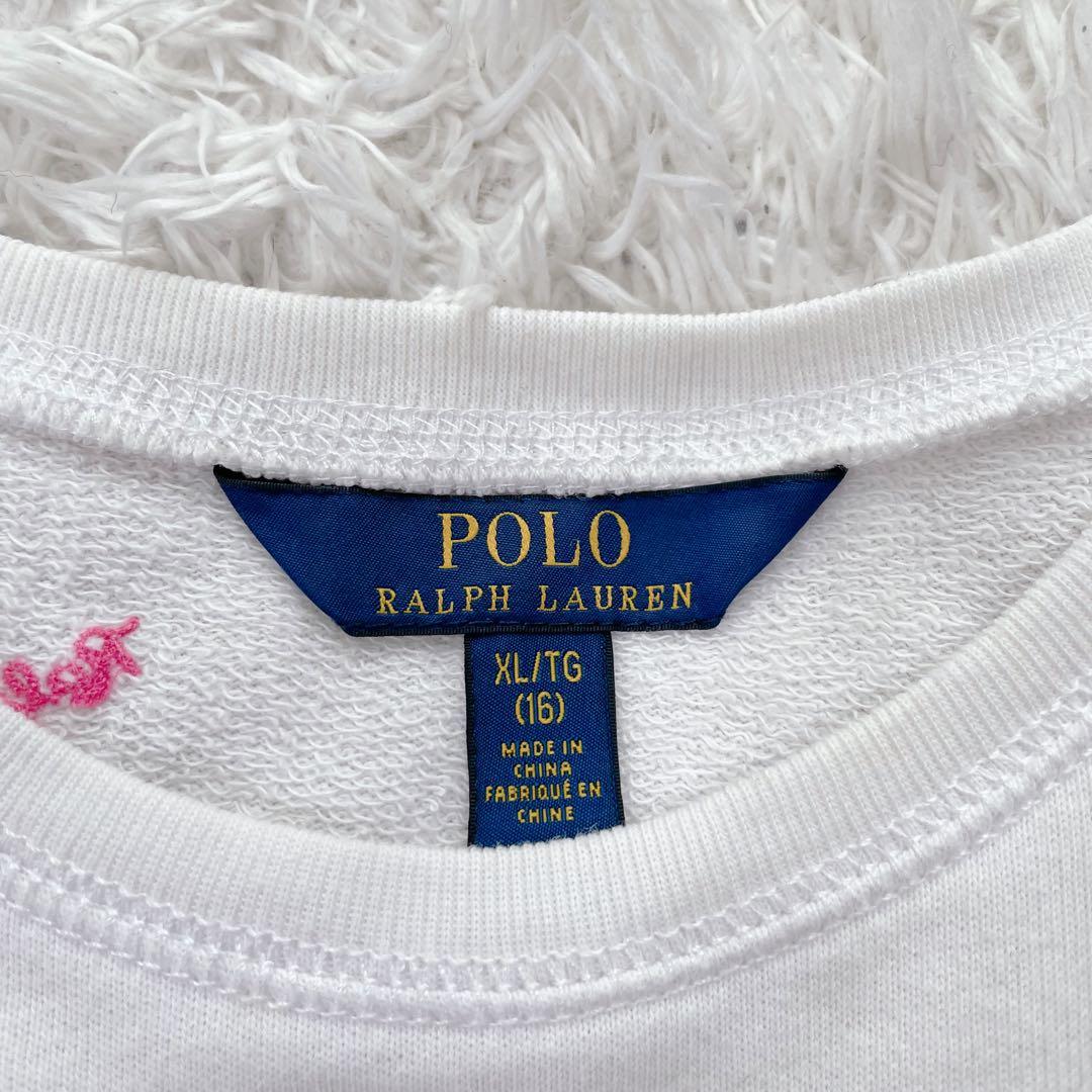POLORALPH LAUREN ポロベア　スエット　トレーナー　白
