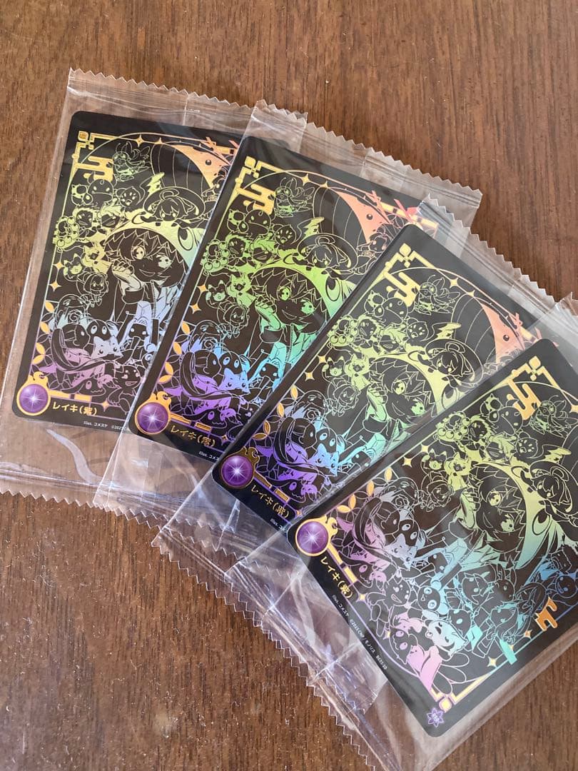 CNPトレカ トレジャーハント 来場特典カード4枚セット レイキRRRレアカード