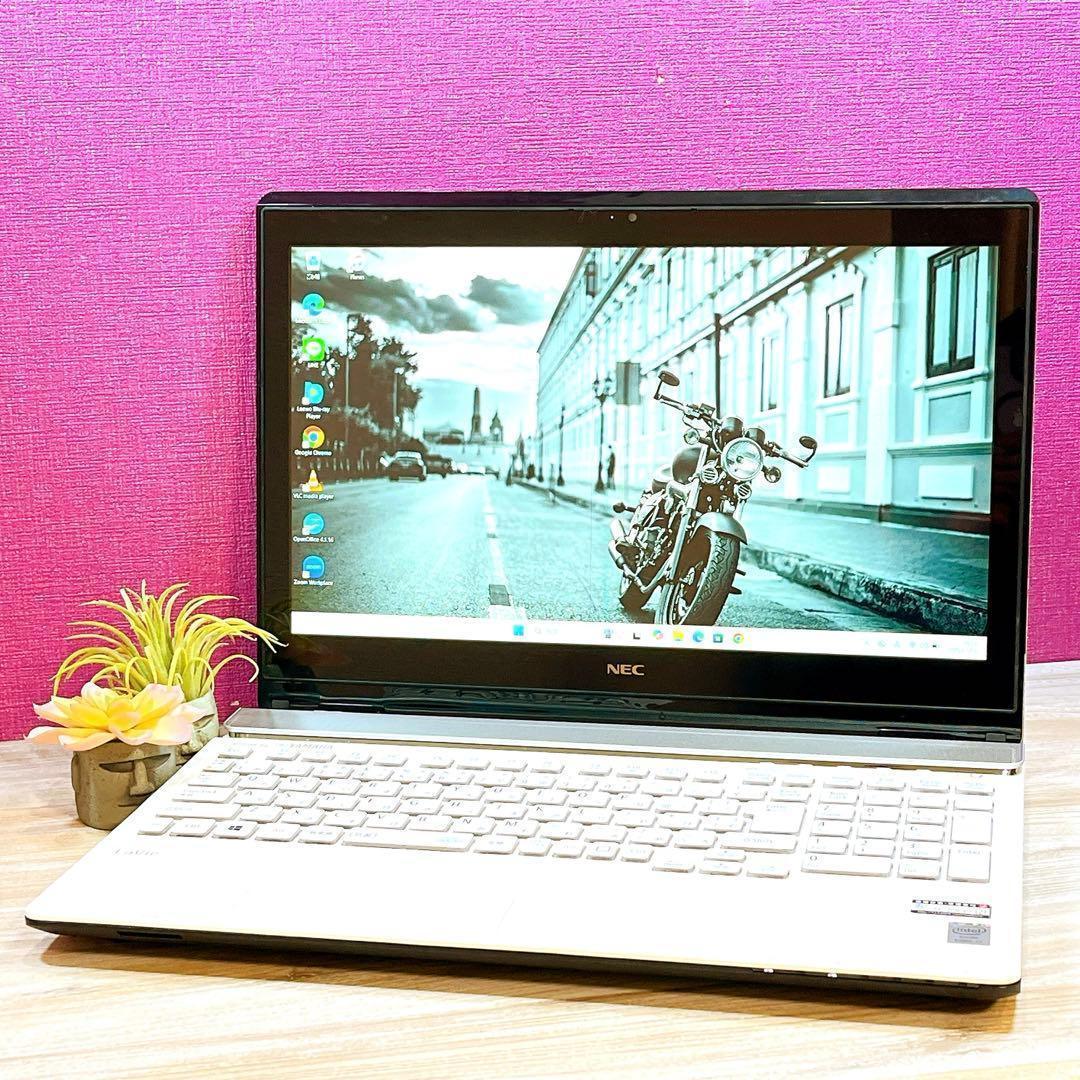 Corei7✨8GB✨タッチパネル✨すぐ使えるノートパソコン✨ブルーレイ