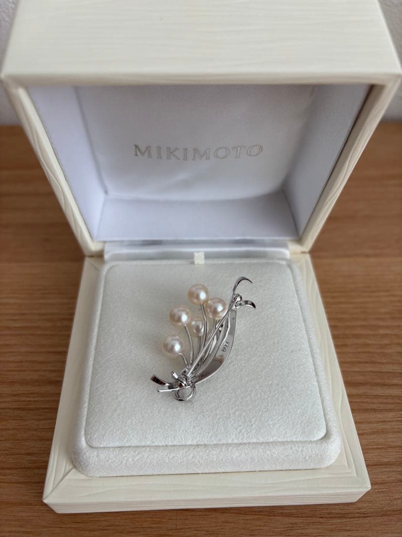 MIKIMOTO ブローチ 本真珠 花 ブーケ - メルカリ