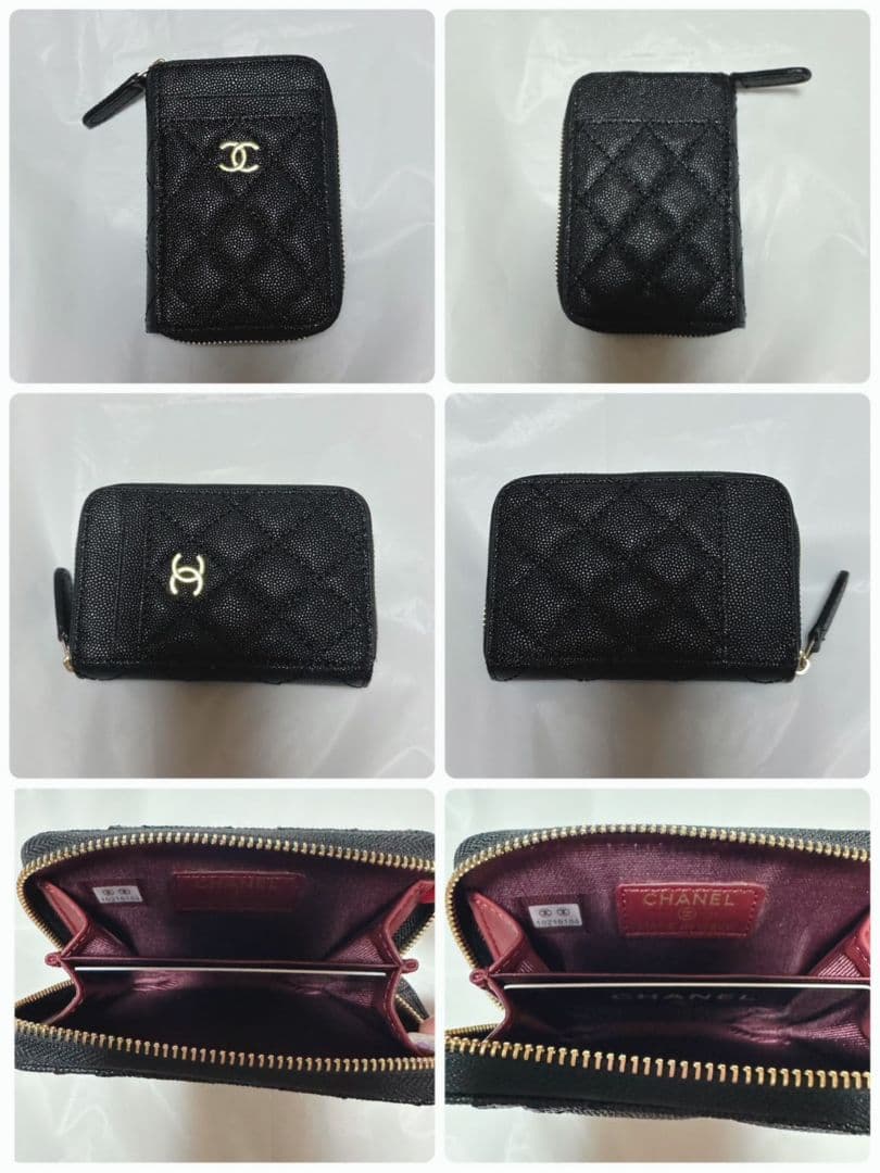 CHANEL ブラック 本革レザーフラグメントケースノベルティ新品