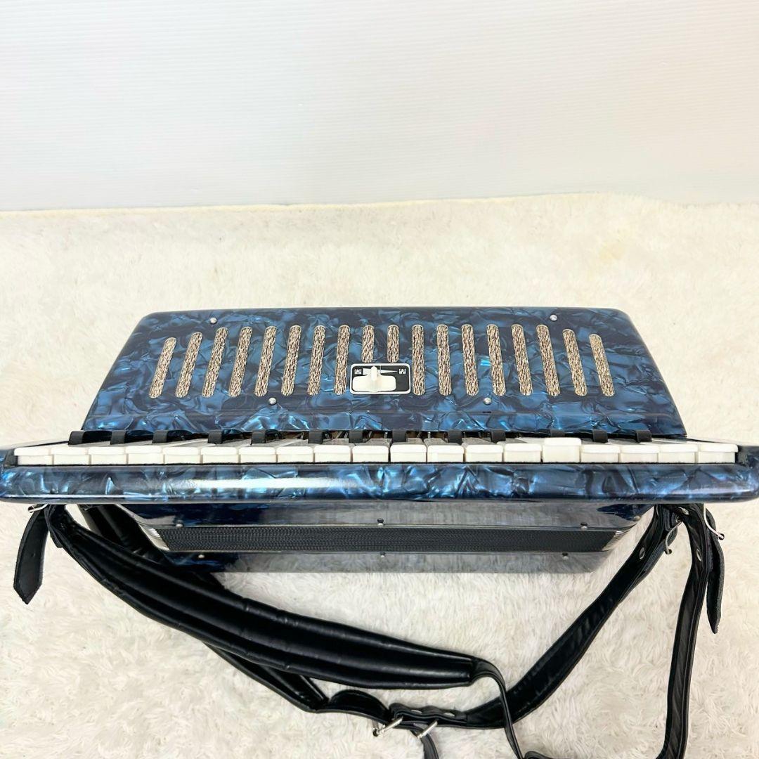 YAMAHA T-32B テナーアコーディオン ヤマハ レトロブルー 32鍵