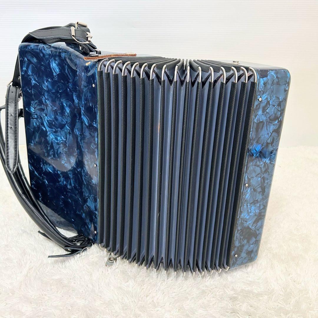 YAMAHA T-32B テナーアコーディオン ヤマハ レトロブルー 32鍵