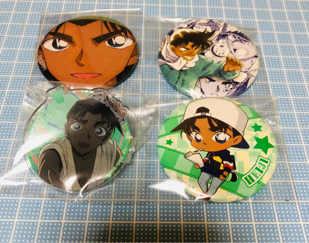 名探偵コナン 服部平次 缶バッジ アクリルスタンド グッズセット 纏め