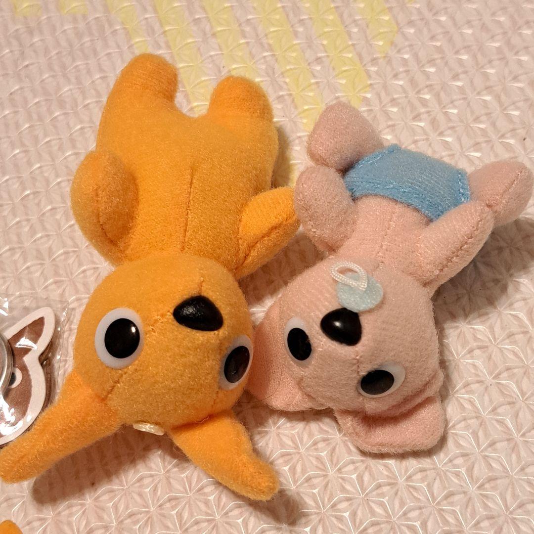 かんぽ生命　カンガルーのぬいぐるみセット　キーホルダー　ストラップ　マスコット