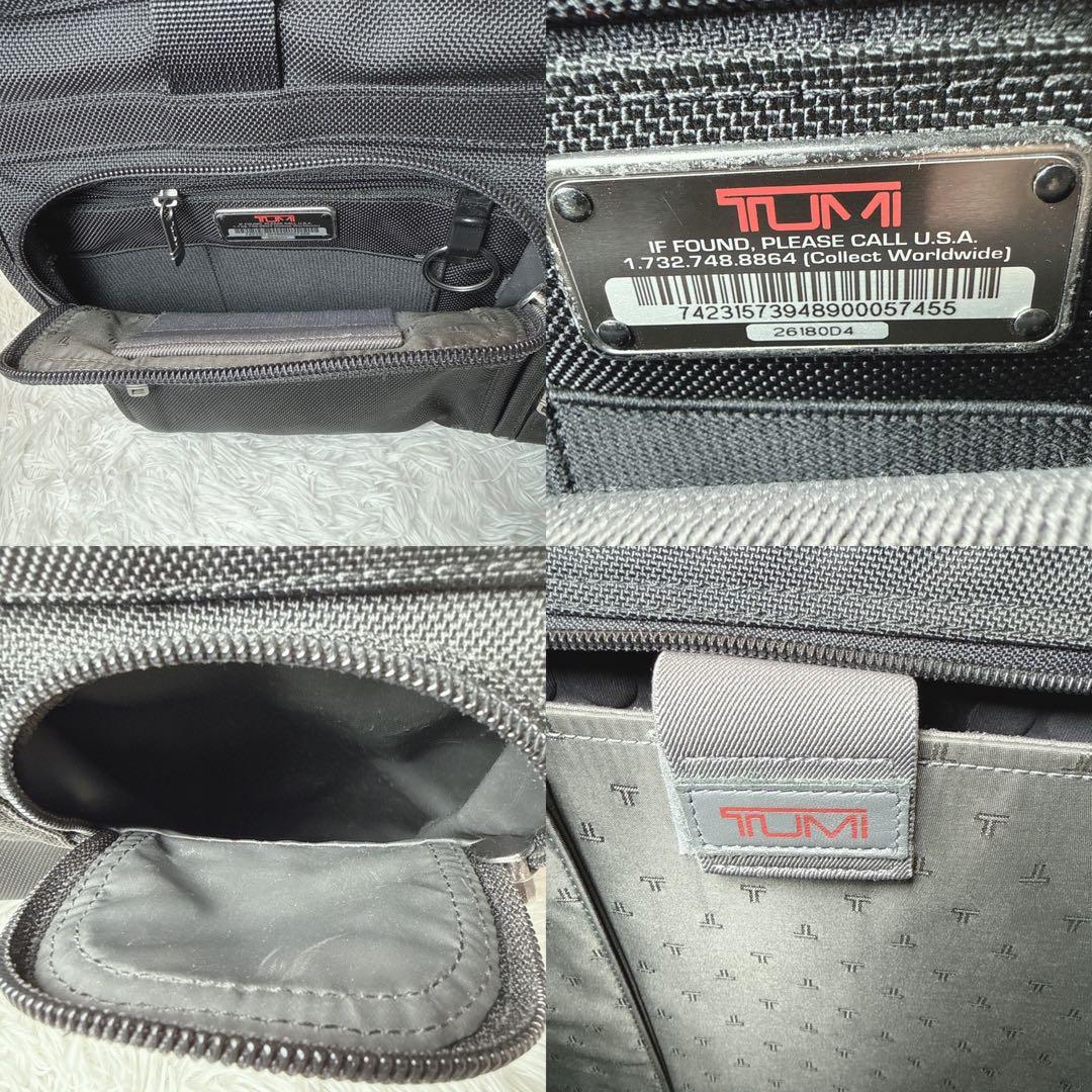 TUMI 3way ビジネスバッグ リュック ショルダー A4 通勤 黒 ２気室