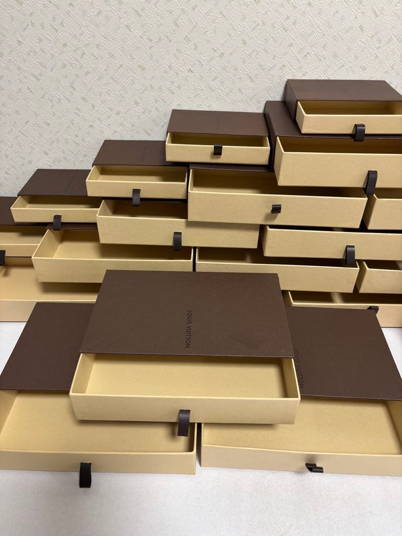 超、超大量VUITTON 空箱33箱 ギフトボックス セット ブラウン ベージュ