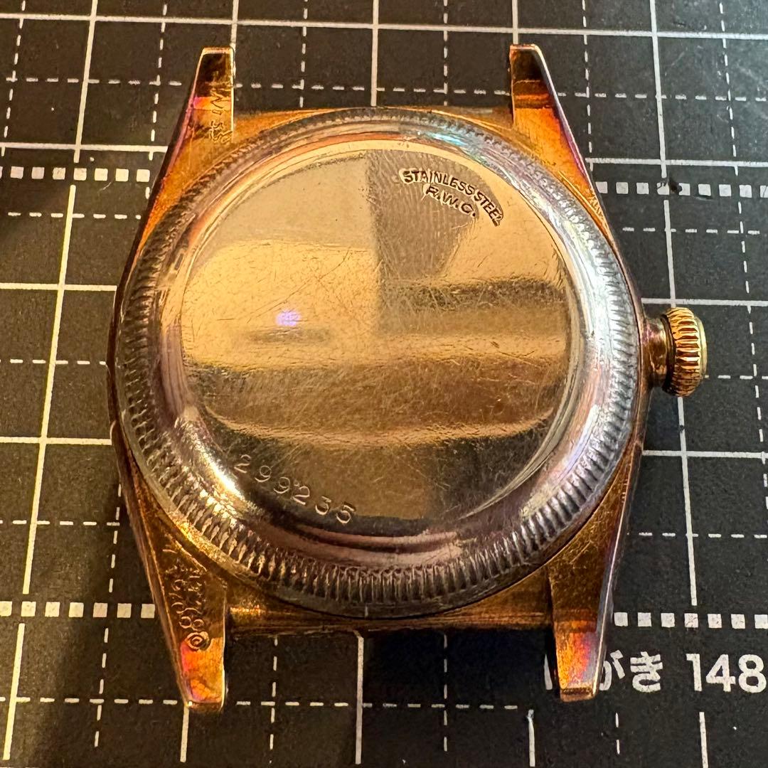 ROLEX バブルバック10KYGステンバック1944年製自動巻き