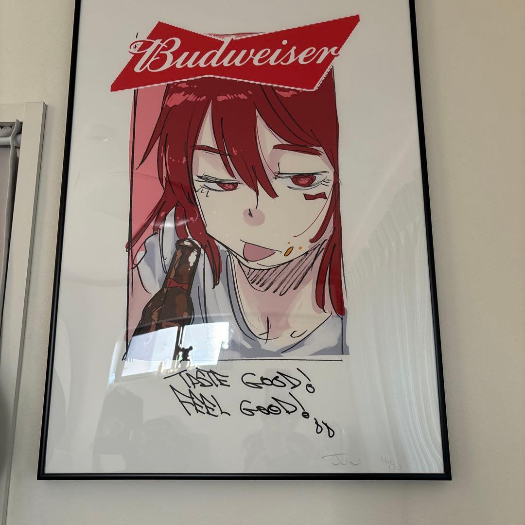 ジュンイナガワ 限定30枚ポスター バドワイザー展 juninagawa 30枚限定